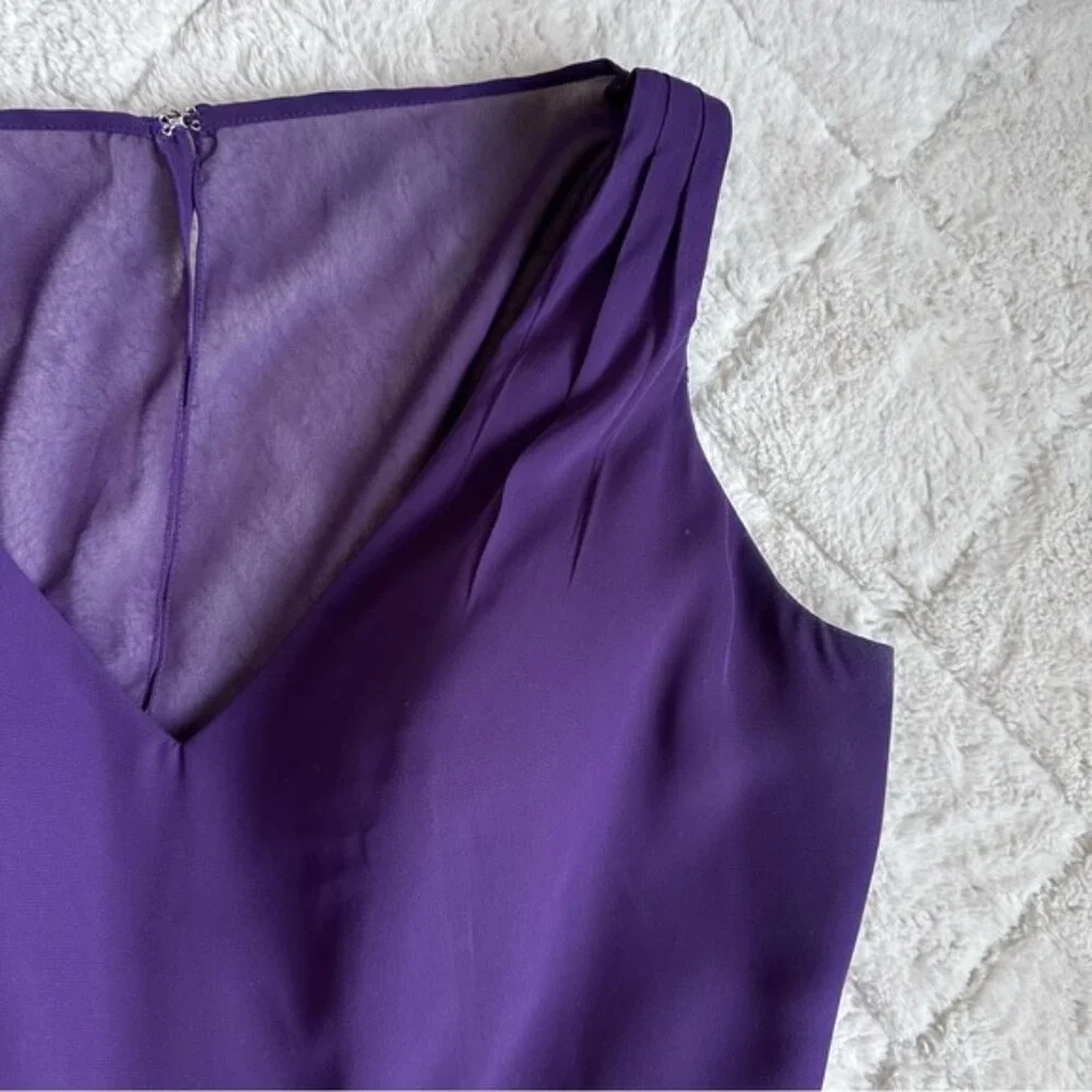 DaVinci Bridesmaids | Eggplant Purple Formal Gown Style# 60385 Dress | Size 16 - Picture 8 of 16